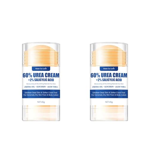 NLFOX 60 Urea Foot Cream - Heel Balm Foot Cream for Cracked Heels and Dry Skin - Urea Cream for Very Dry Feet and Hands - blue 2PCS