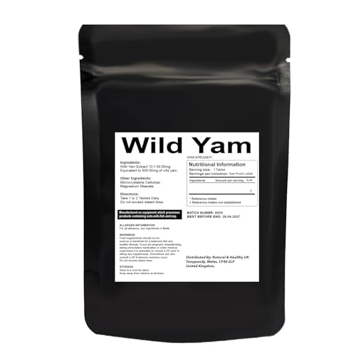 Generic Wild Yam Root Extract - 120 Tablets - Easy to Swallow - Letterbox Friendly - Dietary Supplement