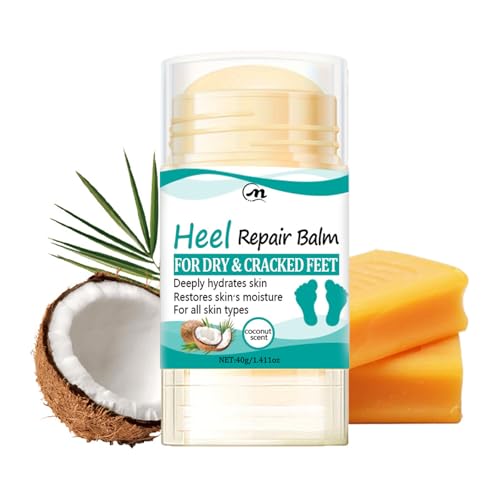 CTUBLIAUNX Cracked Heel Repair Cream, Heel Balm, Foot Cream for Cracked Heels and Dry Skin,Calluses Feet, Cracked Heel Repair Balm, Hydrates and Softens Dry Feet, 40g