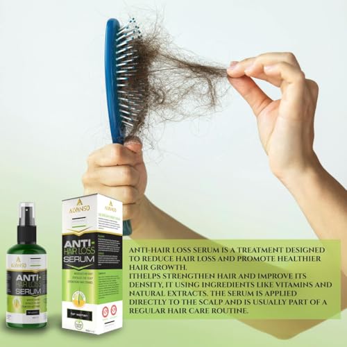 ALVANSO Hair Loss Serum for Stronger, Thicker Hair – Intensive Hair Growth Treatment with Natural Extracts – Strengthens Roots & Reduces Hair Fall – For Men & Women 100ml