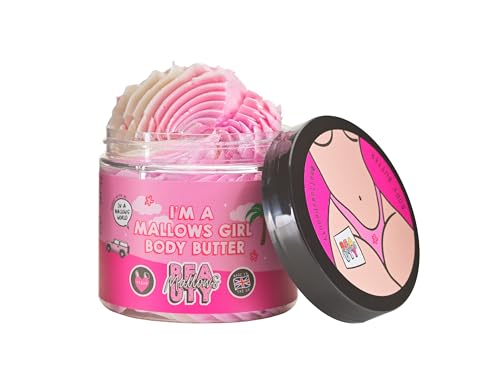Mallows Beauty Body Butter Shea Nourishing Cocoa & Vanilla Butter for Silky Smooth Skin Hydrates and Soothes Razor Burn and Dryness