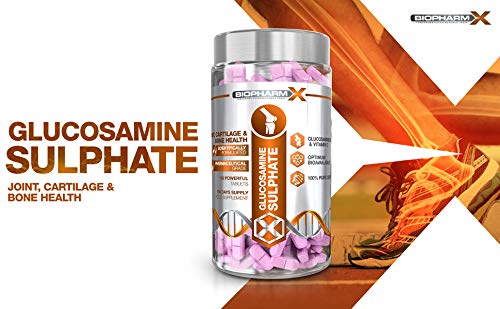 1500mg Glucosamine Sulphate 2KCL + Vitamin C (180 Tablets - 1 Per Day / 6 Month Supply)