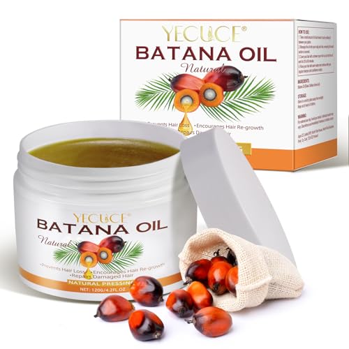 Uruses Raw Batana Oil for Hair Growth, Miracle Oil from Honduras Reduce Hair Loss and Split Ends, Repair Damaged Hair and Scalp and Enhance Hair Strength for Men & Women - 4.2 OZ