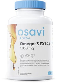 Osavi Omega-3 Extra Molecularly Distilled, 1300mg (Lemon) - 120 softgels