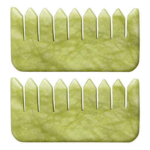 Generic gemshan jade comb Scalp massage (Xiuyu jade*2)