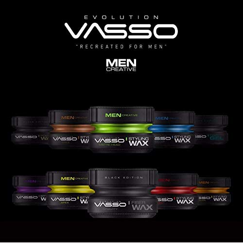 Vasso Black Edition Fiber Wax 150ml, Black