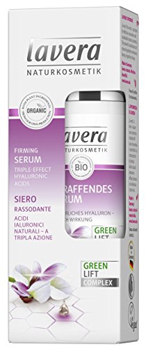 lavera Firming Serum Karanja ✔Anti-Age ✔ hyaluronic acid ✔ Moisturises & Reduces Wrinkles ✔ Vegan ✔ Organic Skin Care ✔ Natural & Innovative Cosmetics (30 ml)