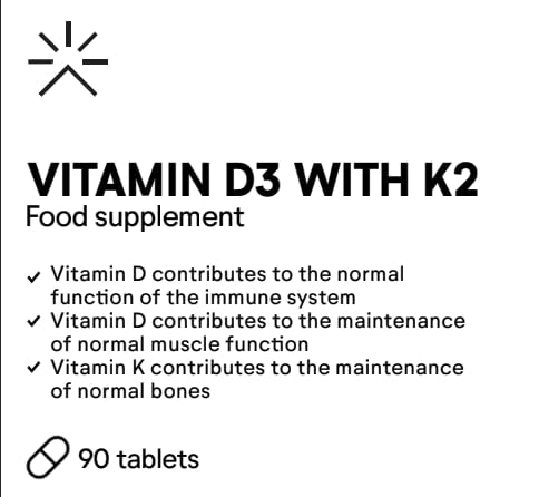 Numan Max Strength Vitamin D3 4000iu & K2 Supplement