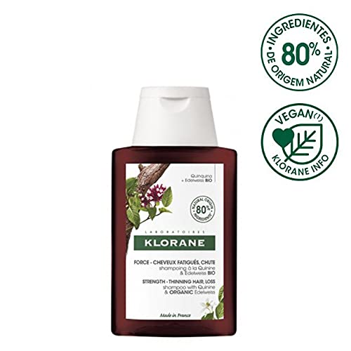 Klorane Strength - Thinning Hair Loss Shampoo with Quinine and Organic Edelweiss 100ml