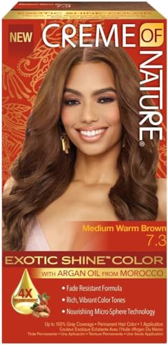 Generic Cream of Nature Exotic Shine Color #7.3 Medium Warm Brown