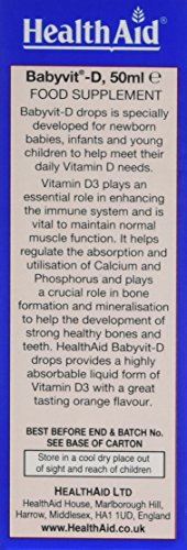 HealthAid 50ml Babyvit-D Drops