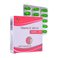 VED Vitamin-E 200 IU SOFTGEL Capsule | 30 Days Supply
