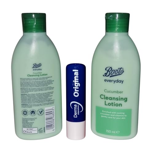 Generic Boots Cucumber cleansing Lotion 2x 150ml With Free Orignial Lip Balm