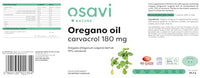 Osavi Oregano Oil Carvacrol, 180mg - 120 enteric caps
