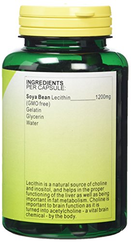 Health Plus Lecithin 1200mg : Memory Plant Supplement : 90 Capsules, in a planet-friendly 99% recycled pot
