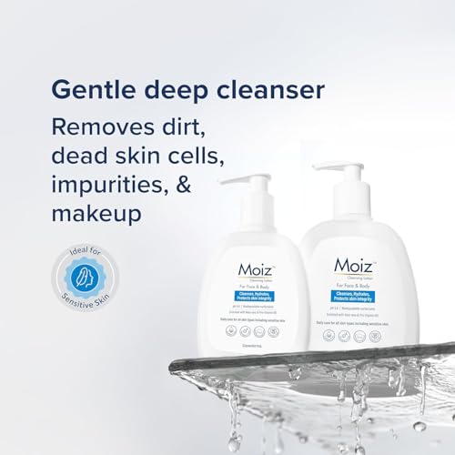 Cleansing Lotion | Face & Body Cleanser | For Sensitive Skin | With Aloe Vera & Pro-Vitamin B5 | pH 5.6 | Soap, Paraben & Sulphate Free - 200ml