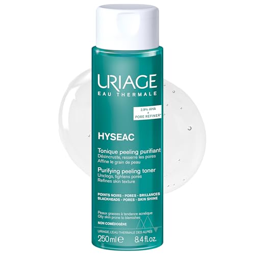 Uriage Hyséac Cleansing Facial Toner 250ml - for Oily Skin Prone to Acne & Blemishes - Cleanses & Refines Pores, Mattifies - No Rinsing