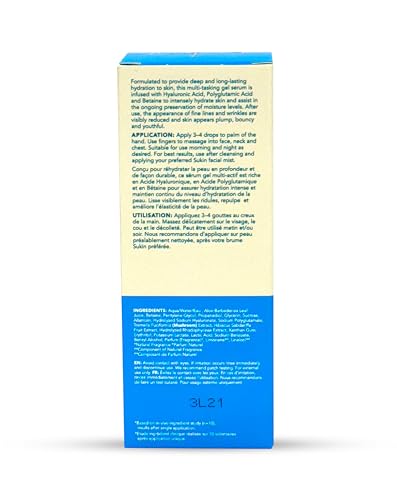 Sukin - Natural Actives Hydrating Serum - Natural Face Serum with Polyglutamic and Hyaluronic Acid - Skin Care, Face Care, Hydrating Serum, Hyaluronic Acid Serum, Sukin Serum - 25ml