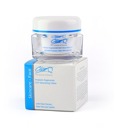Cleo 'Q' Organic Probiotic EGF Regenerate Nourishing Creme With Aloe Vera, Amino Acids, Pearl Extract, Jojoba, Hyaluronic Acid, Algae Extract, Applephenon, Shea Butter, Platinum Extract 45g
