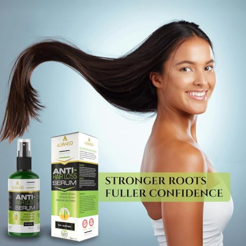 ALVANSO Hair Loss Serum for Stronger, Thicker Hair – Intensive Hair Growth Treatment with Natural Extracts – Strengthens Roots & Reduces Hair Fall – For Men & Women 100ml