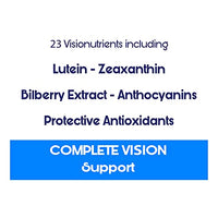 SynBio Premium+ - Eye Health - Complete Vision Support | 60 Veggie Tablets | 23 Nutrients Including Lutein, Zeaxanthin, Bilberry Extract | Protective Antioxidants | Eye Supplement for Normal Vision