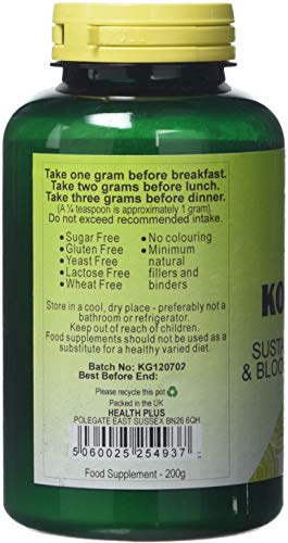Health Plus Konjac Fibre Powder (Glucomannan) Slimming and Weight Control Supplement - 200g