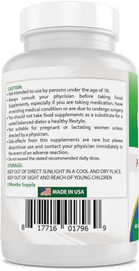 Best Naturals Berberine Plus with Berberine HCl, Vitamin C and Zinc, 1000 mg, 60 Capsules