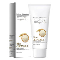 ISBEAUSOLS Rice Face Cleanser - Natural Rice Facial Cleanser for Deep Cleansing