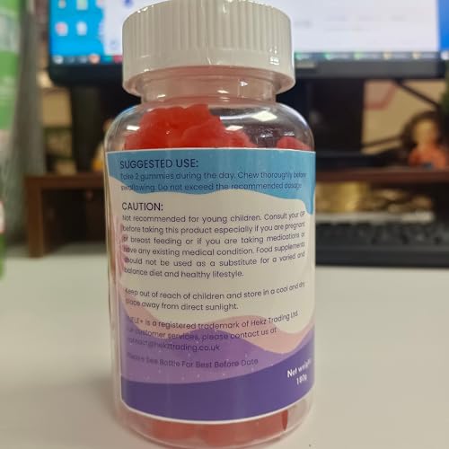 FUELE+ Sleep Gummies with Vitamin B6, B12, Magnesium and Lemon Balm, 60 Gummies