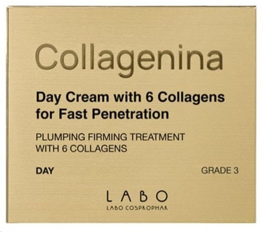 LaBo Collagenina Face Day Cream Grade 3 with 6 Collagen for Quick Penetration, 50 ml