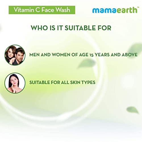Generic Vitamin C Face Wash for Women & Men 250ml- Toxin-Free & Oil-Free Face Wash for Acne-Prone, Dry & Oily Skin - Illuminates Skin