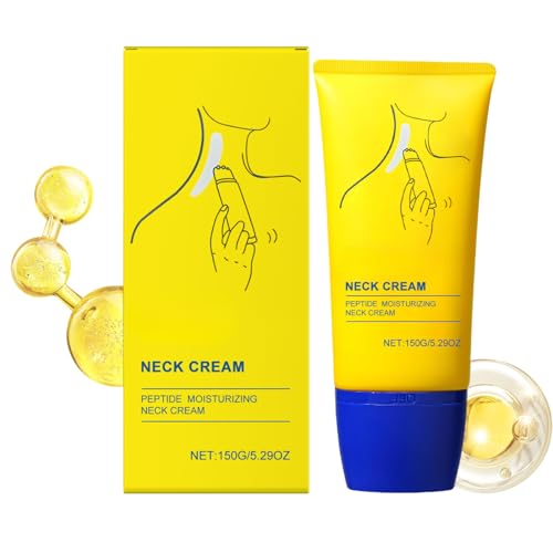 Neck Cream, Anti-Aging Neck Firming Cream, Hydrating & Tightening, Reduces Wrinkles, Lifts & Smooths Skin for Youthful Look 150g