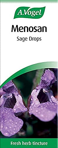 A.Vogel Menosan Sage Drops | Extracts of Organically Grown Fresh Sage | Herbal Food Supplement | Suitable for Vegans | 50ml