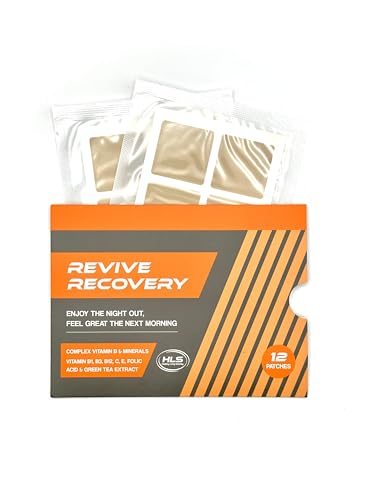 HL Healthy Living Serenity Revive Recovery Patches (12 Pack) - Enjoy the Night Out, Feel Great the Morning After.