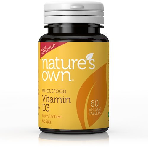 Nature's Own Vegan Vitamin D3 High Potency 2500 i.u. (60 Tablets)