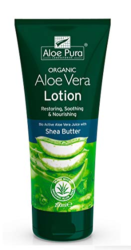 THREE PACKS of Aloe Pura Aloe Vera Lotion with Shea Butter and Vitamin E 200ml