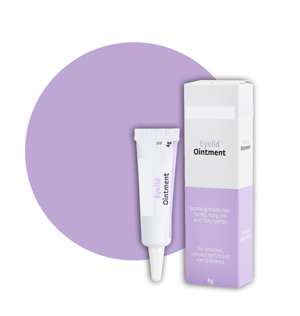 Eyelid Ointment 4g- A Soothing moisturiser to Help Relieve eyelids That are Dry, Itchy, red, and Flaky. Soothe, Hydrate and Comfort Dry Skin Around The Delicate Eye Area