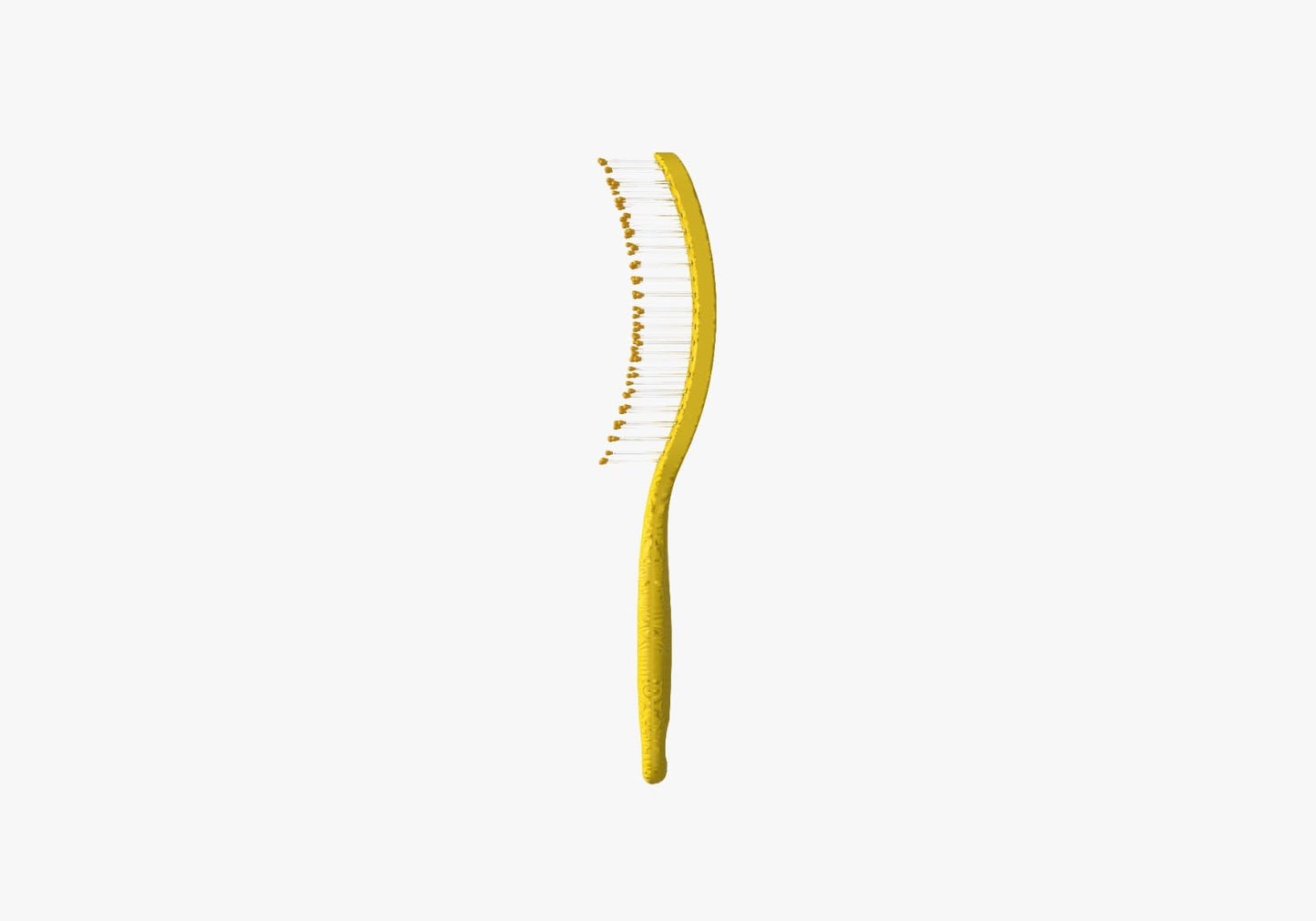 B recycled hair brush (40x230x42, yellow)
