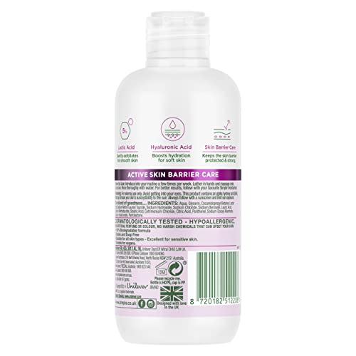 Simple Smoothing Gel Cleanser with 5 Percent AHA and Hyaluronic Acid 230 ml