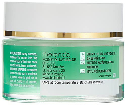 Bielenda Green Tea Mattifying Normalising Face Cream for Combination Skin Day 50ml