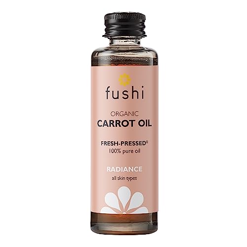 Fushi Carrot Oil 100 ml | Fresh-Pressed| Rich in Beta Carotene, Vitamins A, B, C, D and E and essential fatty acids | Best for Sun Damage Skin, Parched Skin & Fine Lines |Manufactured in the UK