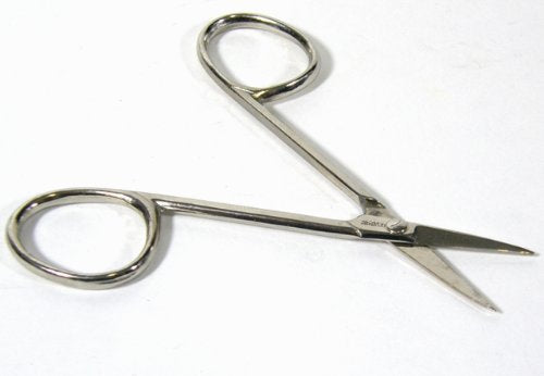 BS Doppelkopf Solingen Nail Scissors with Straight Narrow Tip Made in Germany 3 1/2 Inches