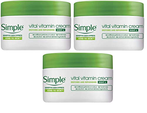 BrightRetail Simple Vital Vitamin Night Cream 50ml 3 Pack
