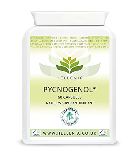 Hellenia Pycnogenol - French Maritime Pine Bark Extract 30mg - 60 Capsules