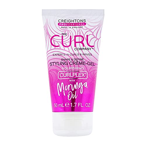 Potter & Moore Innovations Creightons Professional The Curl Company Shape and Define Styling Creme-Gel (50 ml Travel Size Mini) - Experts in Curls and Waves; Professionally Formulated with Nourishing Moringa Oil