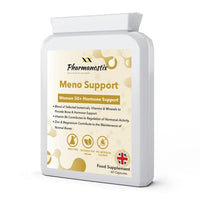 Pharmanostix Meno-Support Women 50+ Bone and Hormone Support 60 Capsules - Botanical Blend with Vitamin D, Zinc and Calcium – Made in UK to GMP Standards