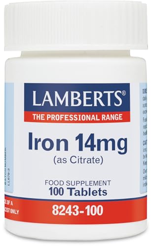 Lamberts Iron 14mg (As Citrate) 100 Tablets