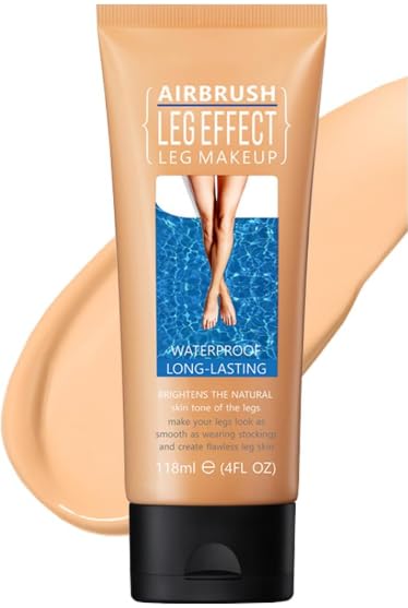 BloomBelle Leg Makeup To Cover Veins, Body Concealer, Self Tanning Lotion, Gradual Tan Moisturiser, Body Coverage Perfector, Waterproof,Leg Scar Tattoo Cover Up (Medium Glow, 02)
