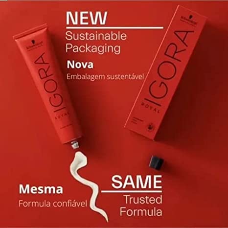 Schwarzkopf Igora Royal Copper 7-77 - Medium Blonde Copper Extra Hair Colour / Tint 60ml Tube