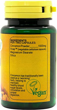 Veganicity Cinnamon 500mg General Health and Well-Being Supplement - 30 Capsules